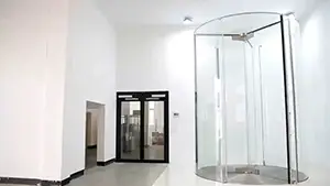 Porte tournante automatique Crystal